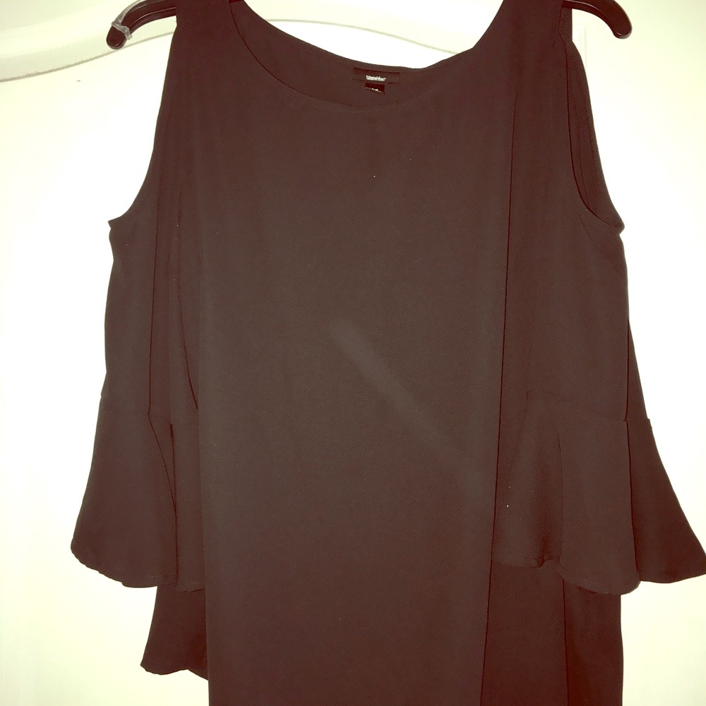 Black chiffon shirt